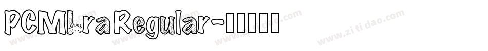 PCMIra Regular字体转换